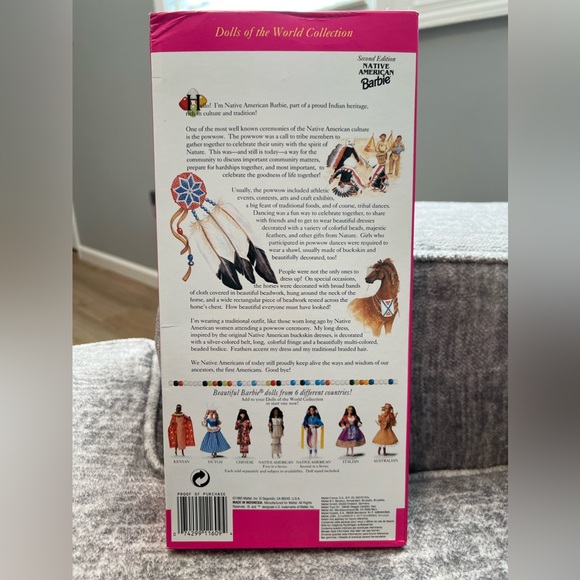 *New In Box* Vintage 1993 Special Edition, Second Edition Native American Barbie - Picture 7 of 12